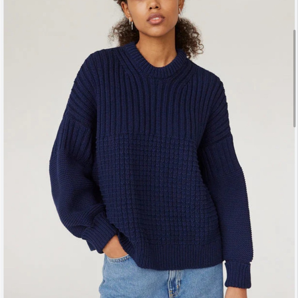 The Knotty Ones Delcia Sweater One Size Navy